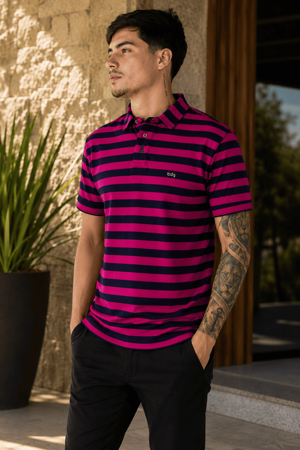 Camisa Gola Polo Porto Bicolor