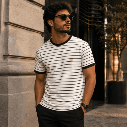 Camisa Masculina Gola Careca Polônia Bicolor