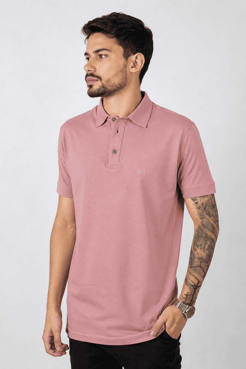 Camisa Polo Masculina Oliveiras Tons Claros