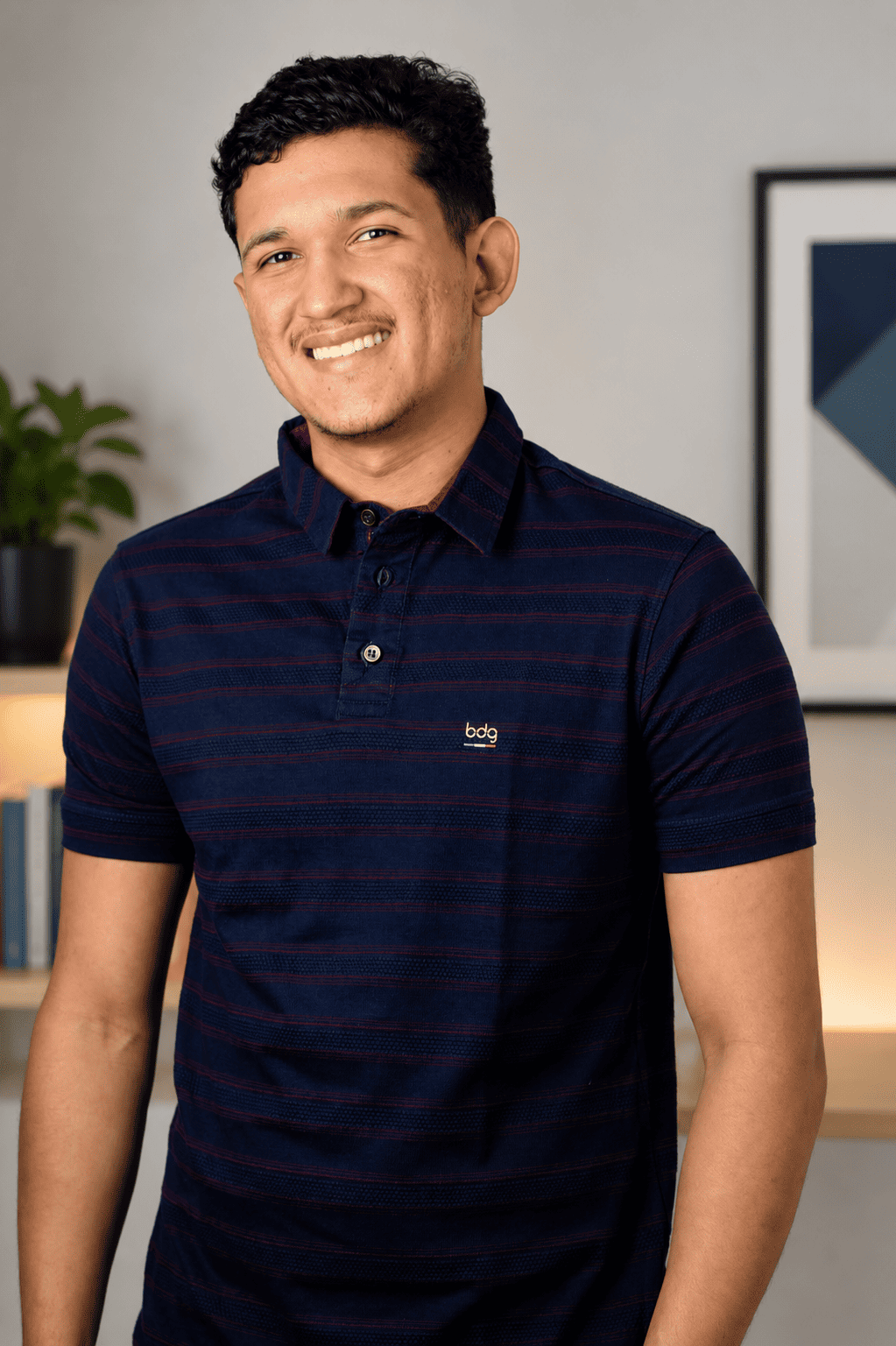 Camisa Polo Masculina Oliveiras Bicolor