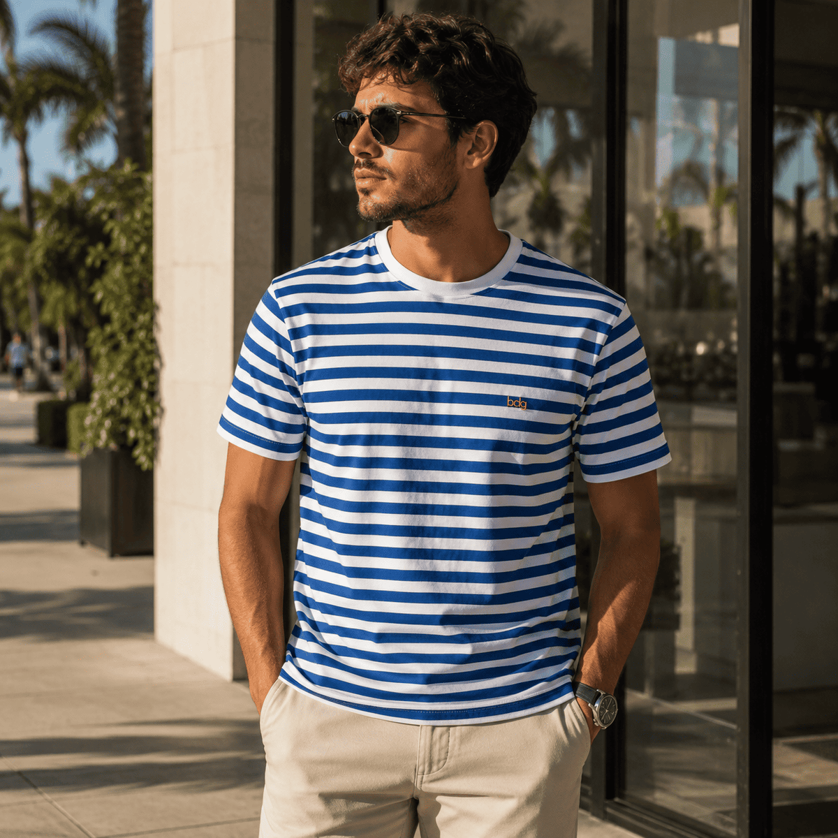 Camisa Masculina Gola Careca Polônia Estampada