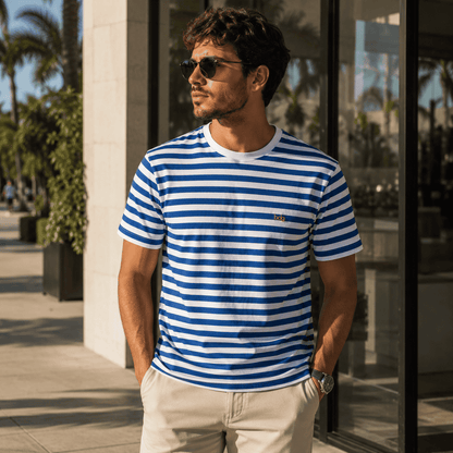 Camisa Masculina Gola Careca Polônia Estampada
