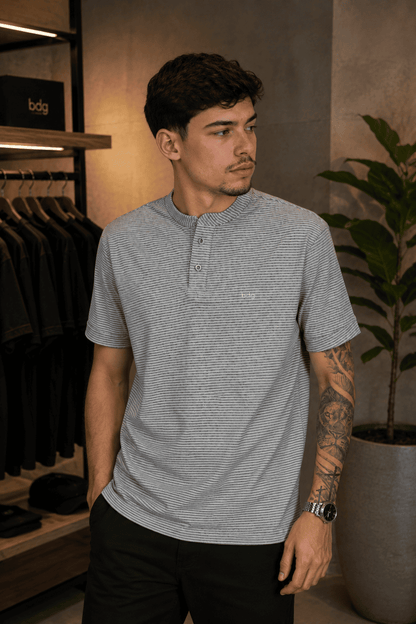 Camisa Gola Padre Porto Fino Bicolor