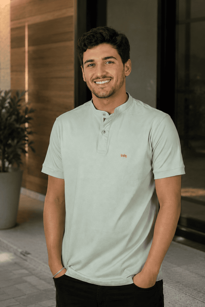 Camisa Masculina Gola Padre Oliveiras