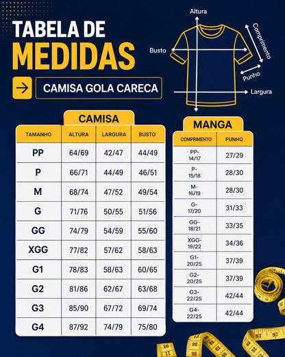 TABELA DE MEDIDAS