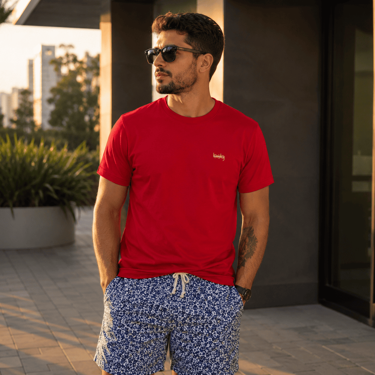 Camisa Masculina Gola Careca Básica Coloridas