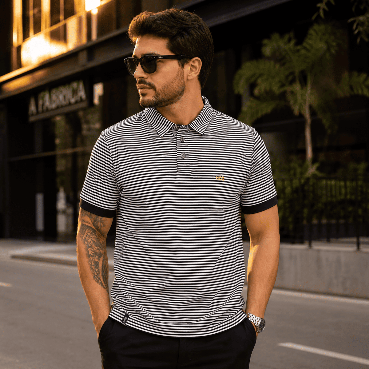 Camisa Gola Polo Porto Bicolor