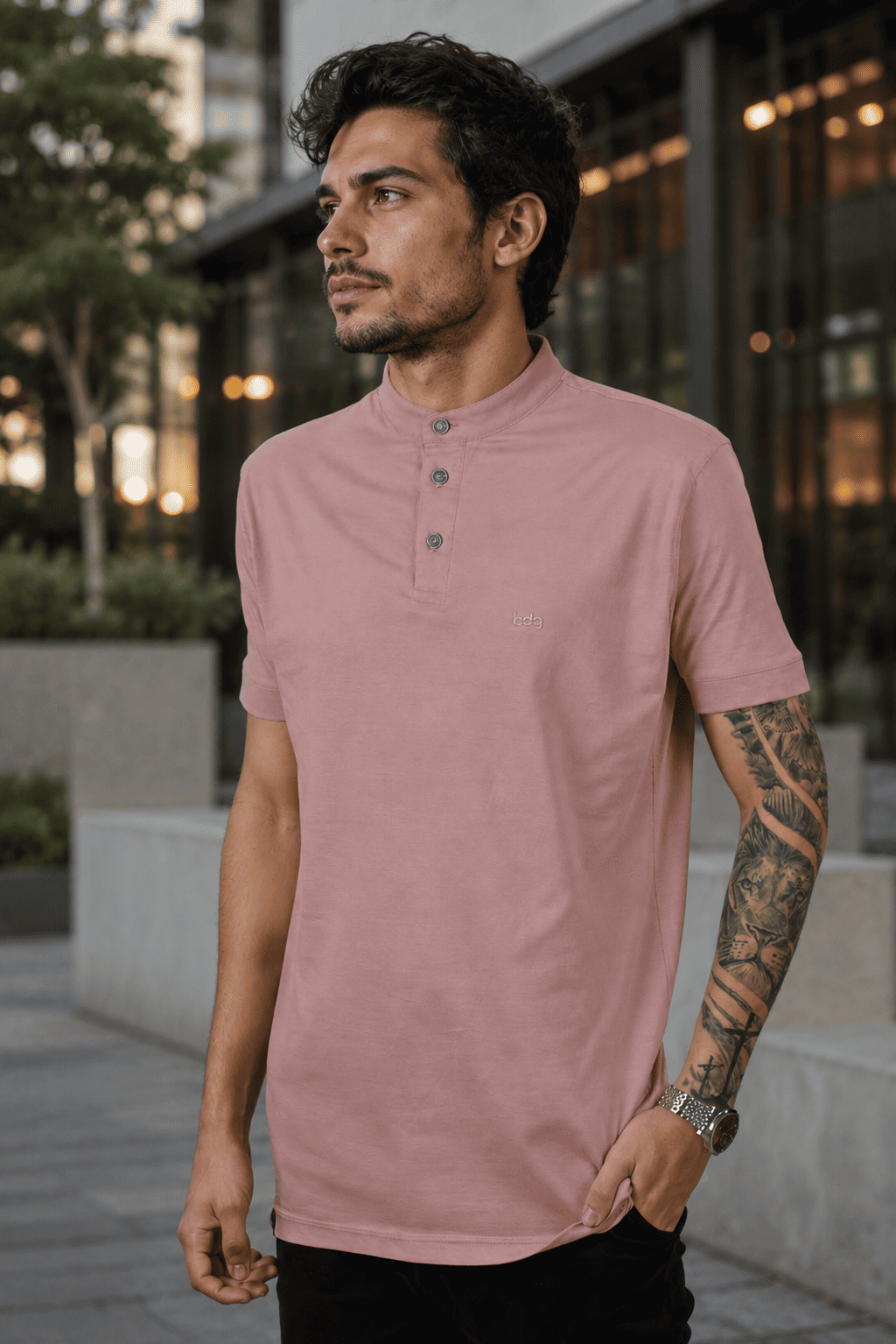 Camisa Masculina Gola Padre Oliveiras