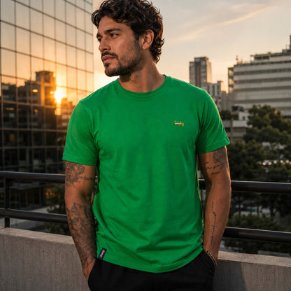 Camisa Masculina Gola Careca Básica Coloridas