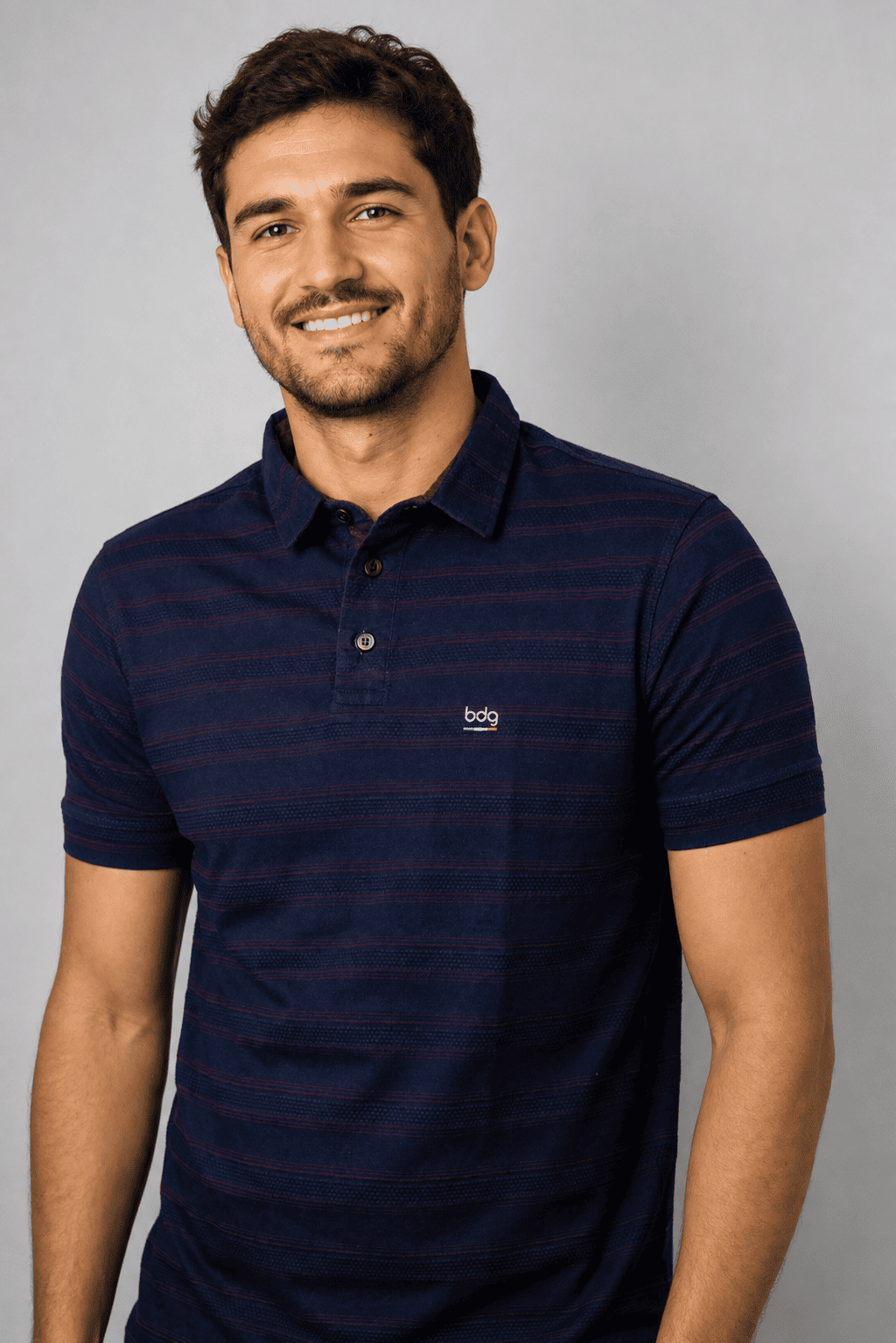 Camisa Polo Masculina Oliveiras Estampada