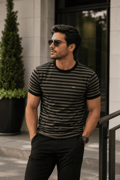 Camisa Masculina Gola Careca Polônia Bicolor