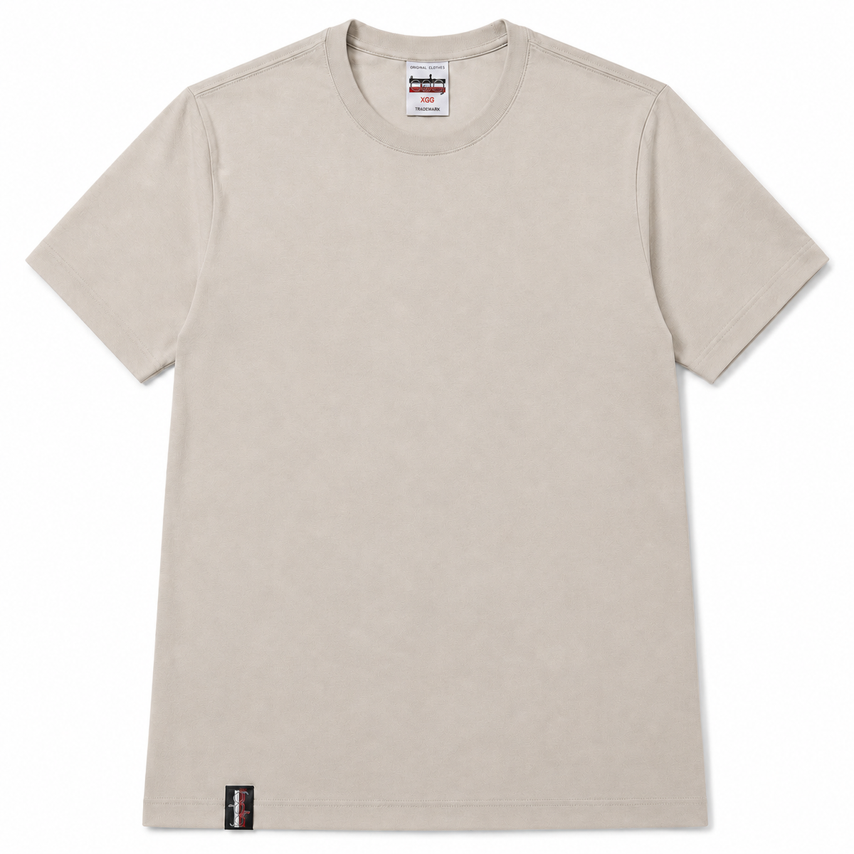 Camisa Masculina Gola Careca Básica sem Bordado Tons Claros
