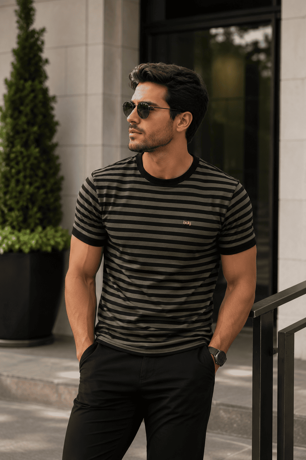 Camisa Masculina Gola Careca Polônia Bicolor