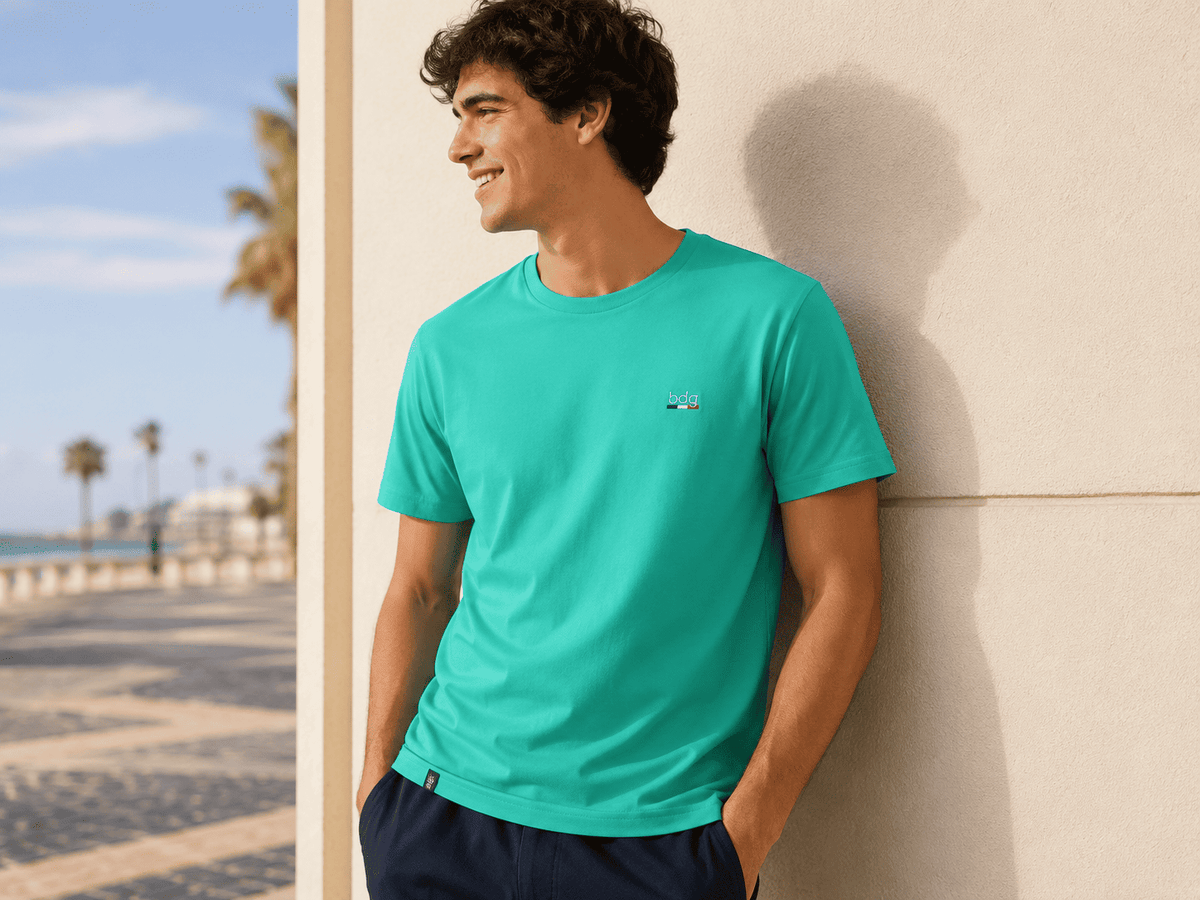Camisa Masculina Gola Careca Básica Coloridas